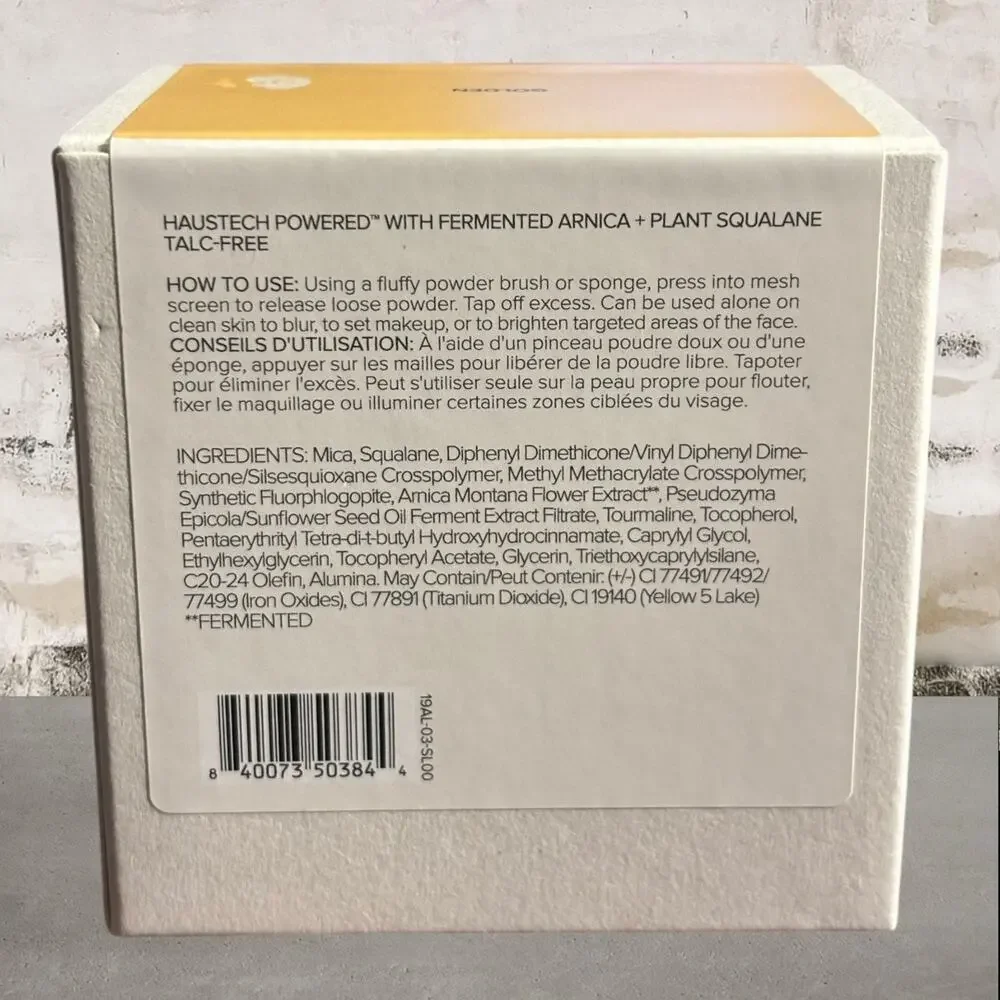 Haus Labs Bio-Blurring Loose Setting Powder in Golden NIB